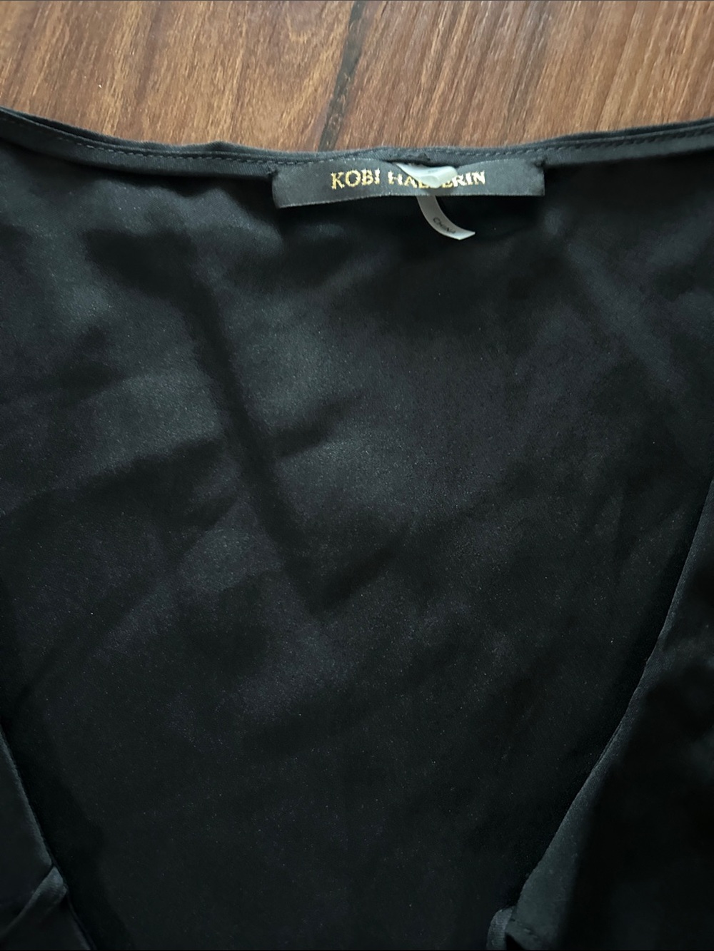 Kobi Halperin Black V-Neck Top